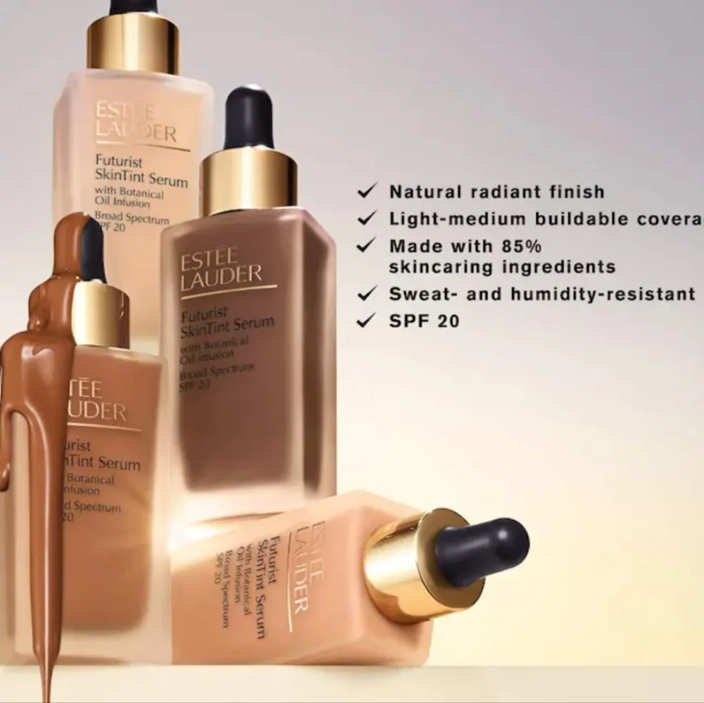 🌺Estee Lauder 4W1 Honey Bronze Futurist Skin Tint Serum Foundation SPF 20